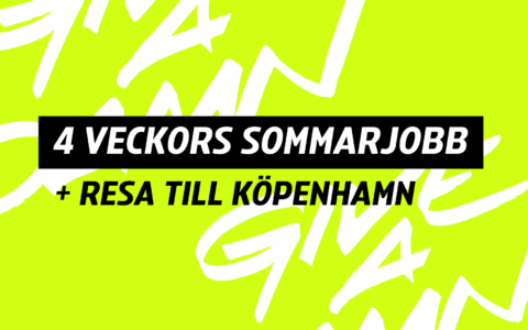 4 veckors sommarjobb och resa till Köpenhamn